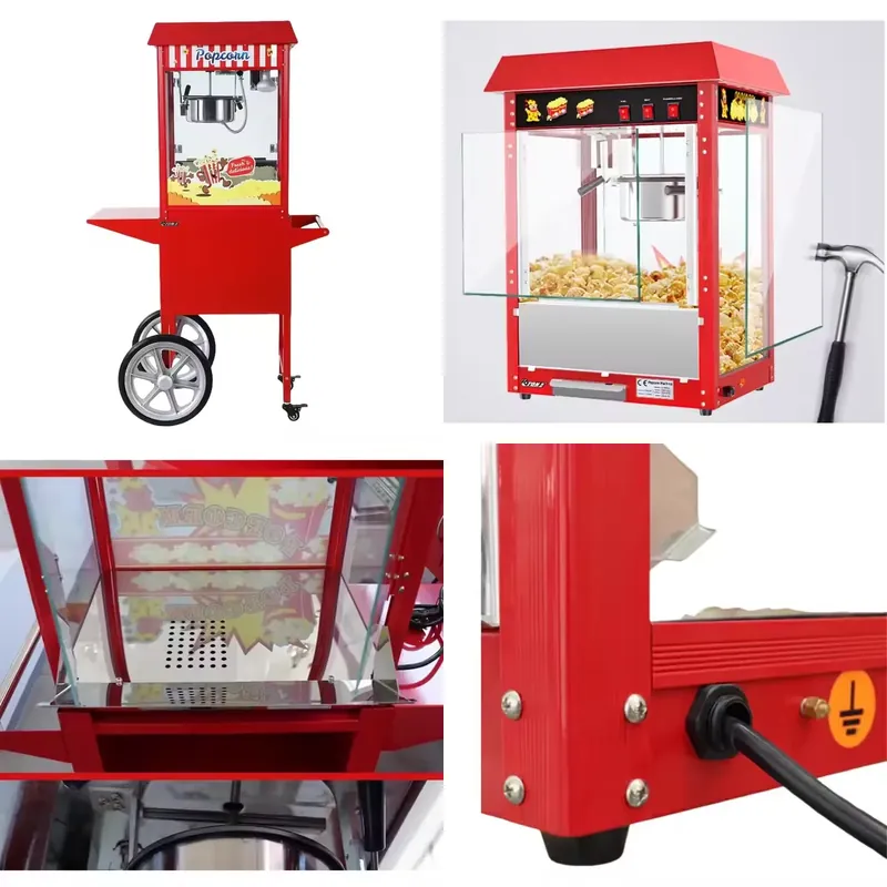 Commercial Popcorn Machine - Heißluft-Popcornmaschine für Gewerbe - Industrieller Automatischer