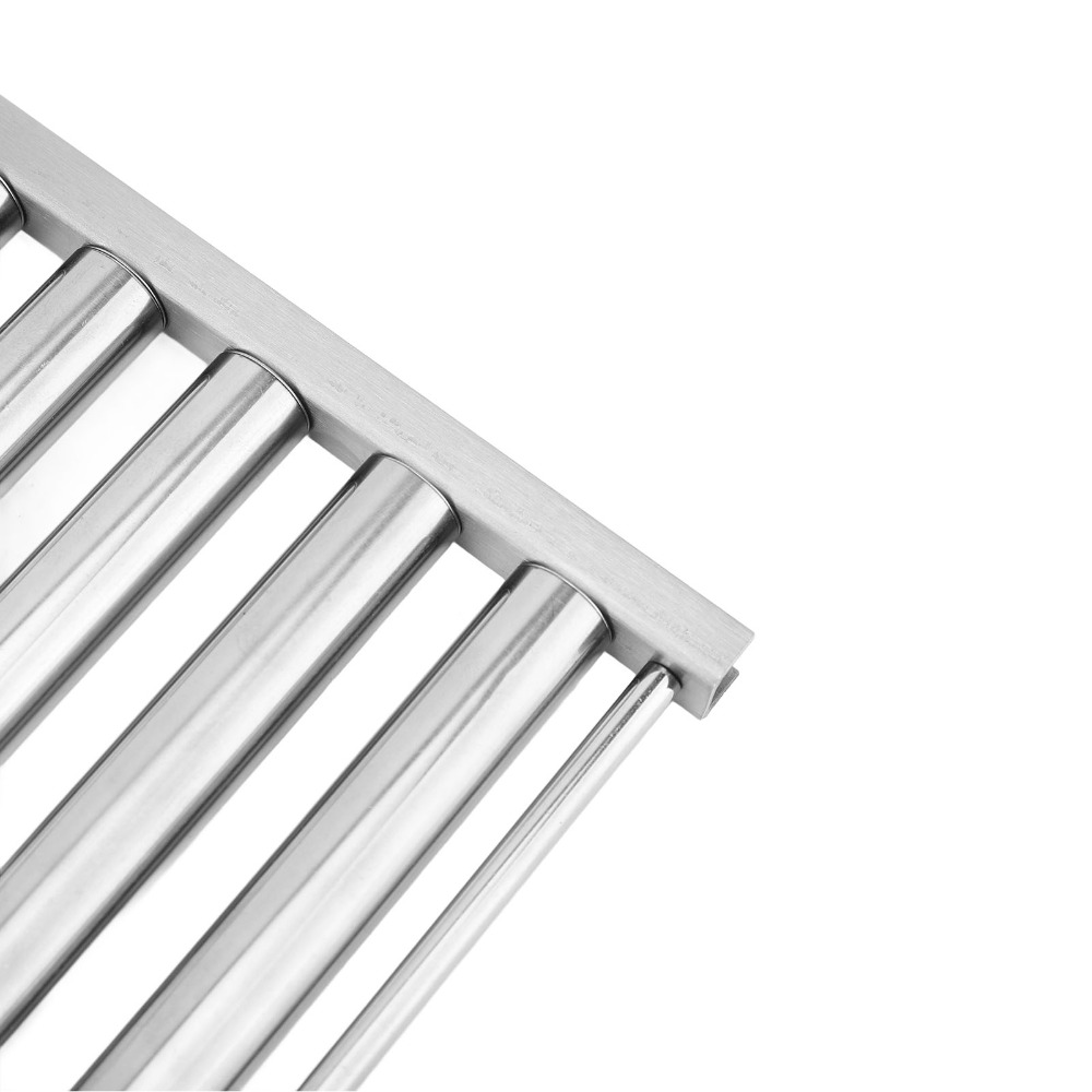 Hot Dog Roller Grill - Edelstahl-Wurstroller mit abnehmbarem Griff, Grillrost, sicherer