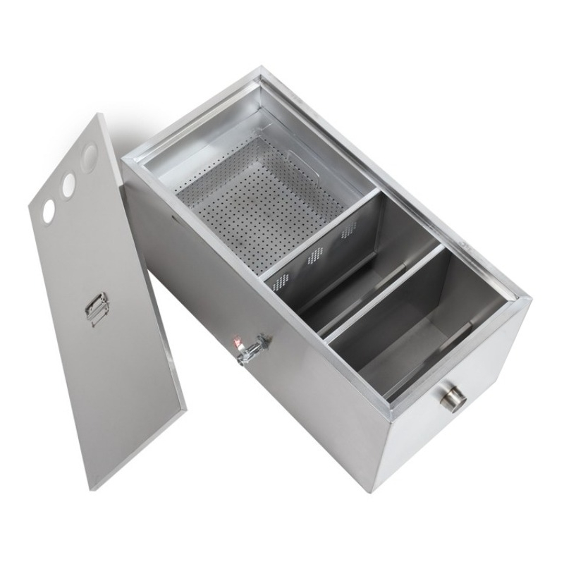 Commercial Kitchen Grease Trap - Edelstahl-Fettabscheider Öl-Wasser-Separator Filter Gewerbliche Küche Gastronomie