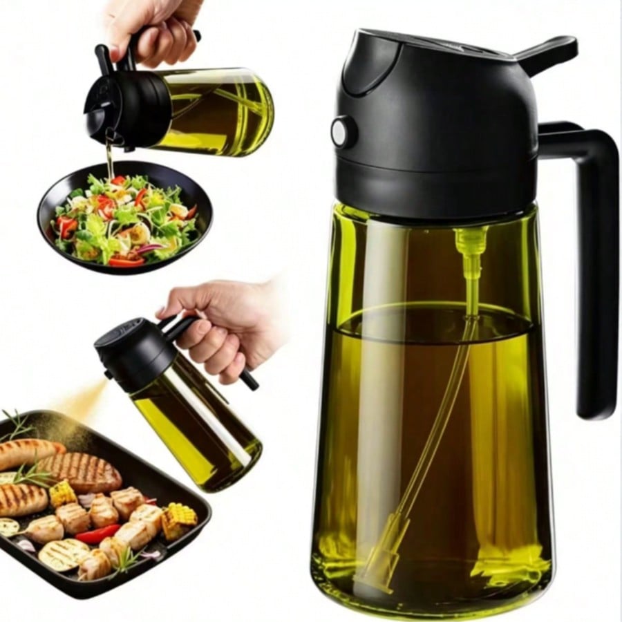 Commercial Kitchen Sprayer - Hochwertige Olivenöl-Spenderflasche, lichtdichtes Glas blockiert UV-Strahlen