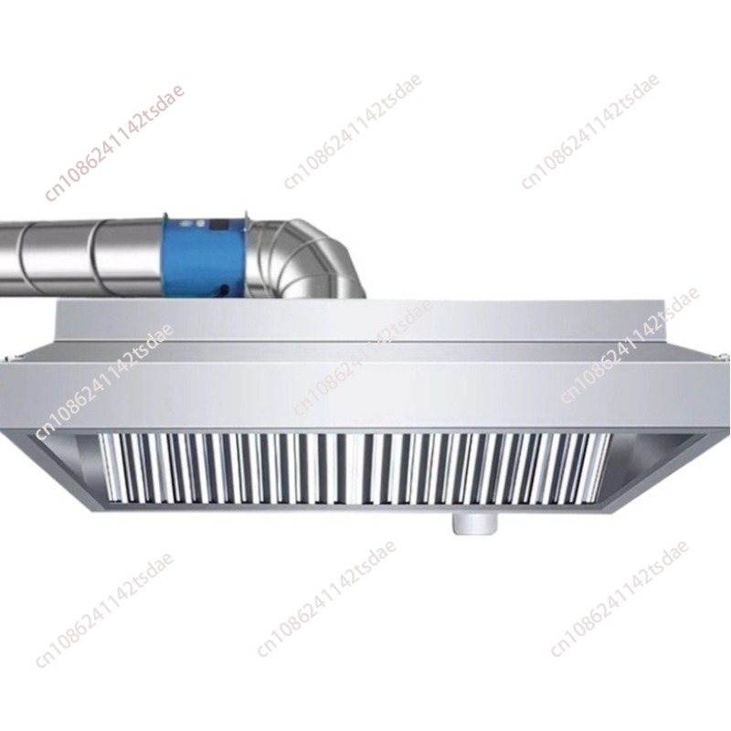 Commercial Kitchen Range Hood - Gewerbliche Edelstahl-Dunstabzugshaube, Geräuscharmer Abluftventilator mit Großem