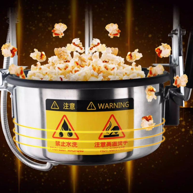 Commercial Popcorn Machine - Vollautomatische Kommerzielle Popcornmaschine 220/110V Edelstahl Elektrischer