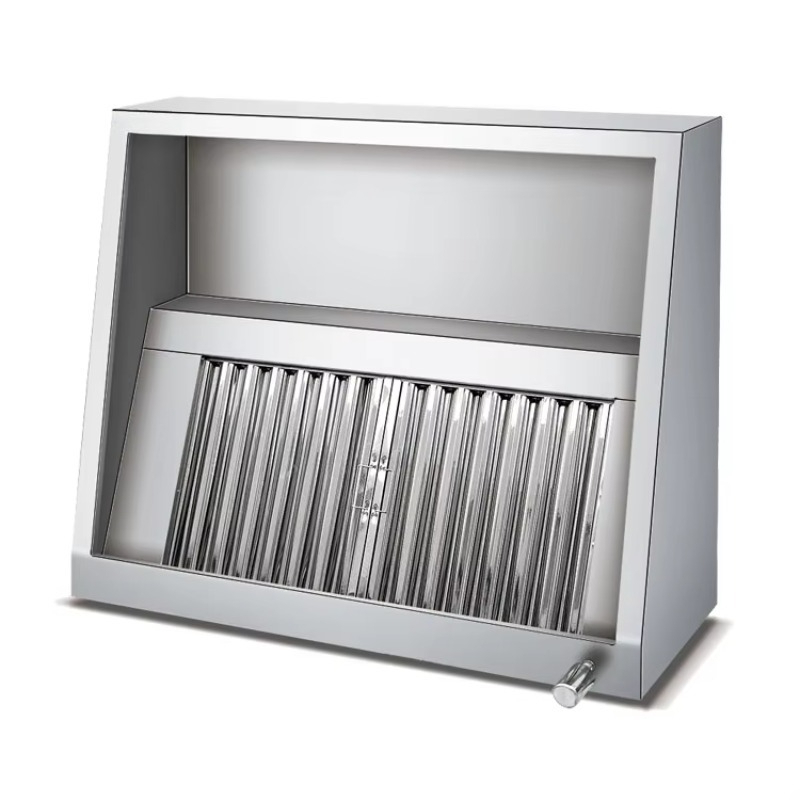 Commercial Kitchen Range Hood - Gewerbliche Edelstahl-Küchenabzugshaube Maßgefertigt 21m/min Elektrisch