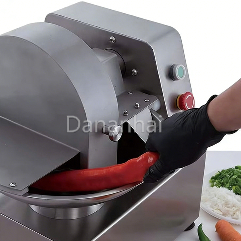 Commercial Kitchen Grinder - Edelstahl-Gemüseschneider Vollautomatische Fleischmühle Multifunktionaler Gewerblicher Zerkleinerer
