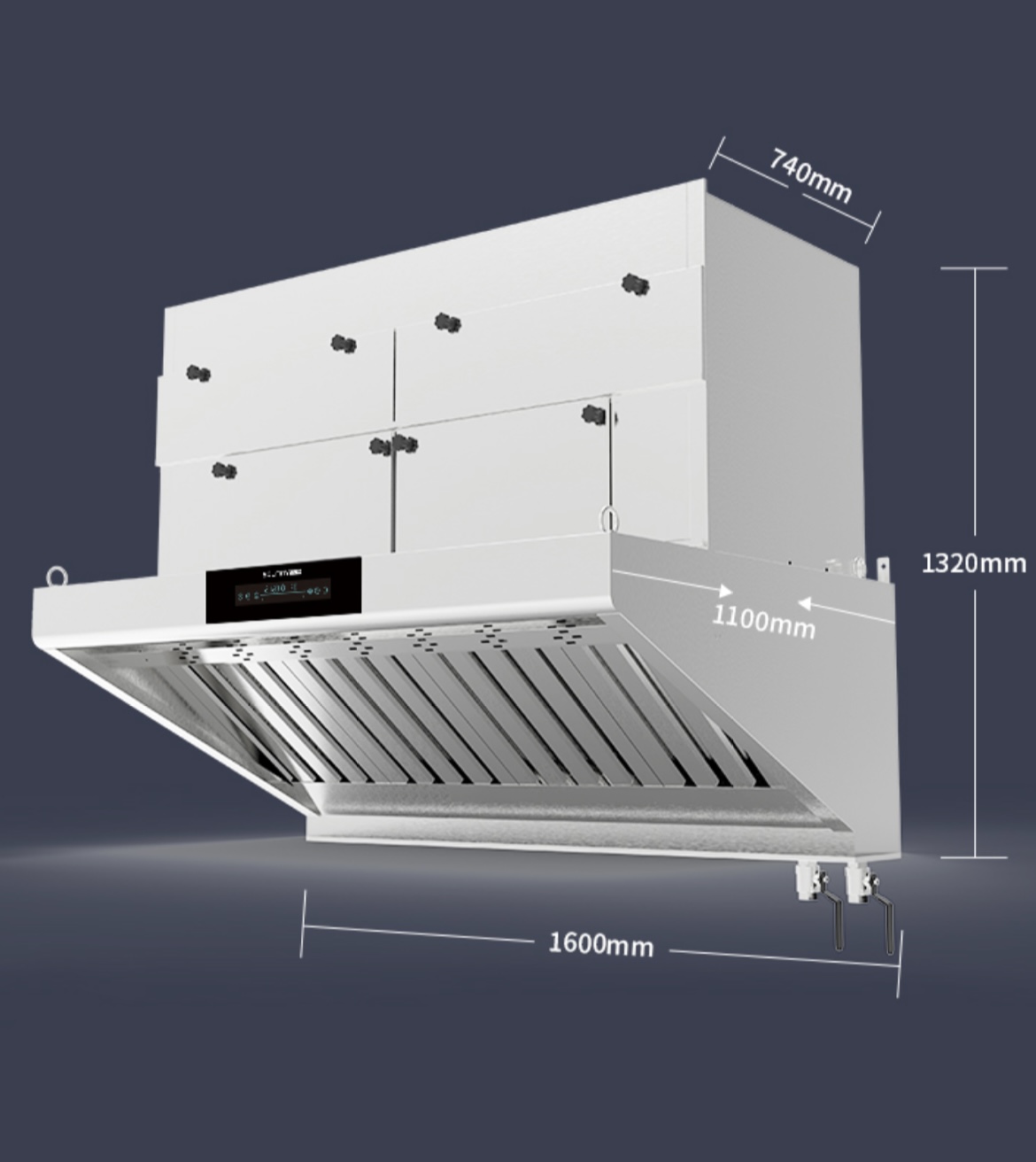 Commercial Kitchen Range Hood - Preiswerte Kanallose Küchenabzugshaube mit ESP-Filter für