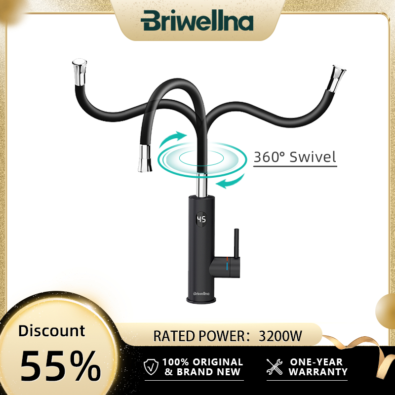 Commercial Kitchen Mixer - Briwellna Elektrischer Warmwasserbereiter, 220 V, 2-in-1-Küchenarmatur,