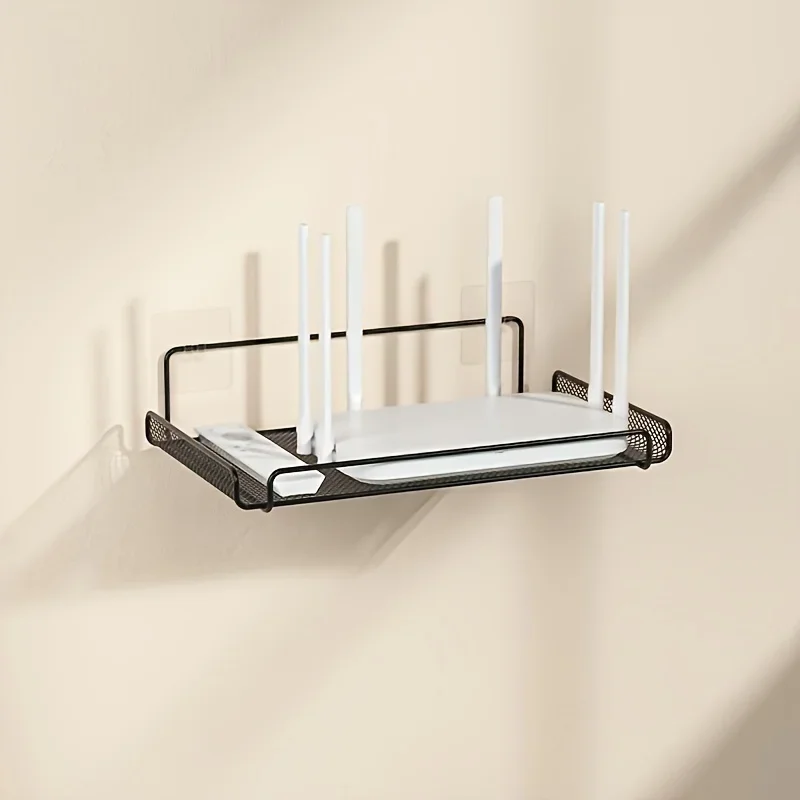 Commercial Kitchen Utensil Organizer - Edelstahl-Router-Regal ohne Bohren, WLAN-Wandhalterung, Router-Aufbewahrungsorganizer, Regal