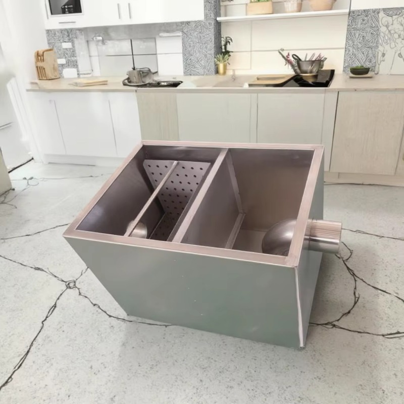 Commercial Kitchen Grease Trap - Neue Küchenfettfalle aus Edelstahl für Restaurants.