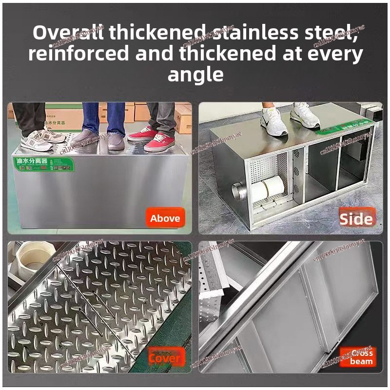 Eingelassener Edelstahl-Fettab – Commercial Kitchen Grease Trap Bewertung und Preis