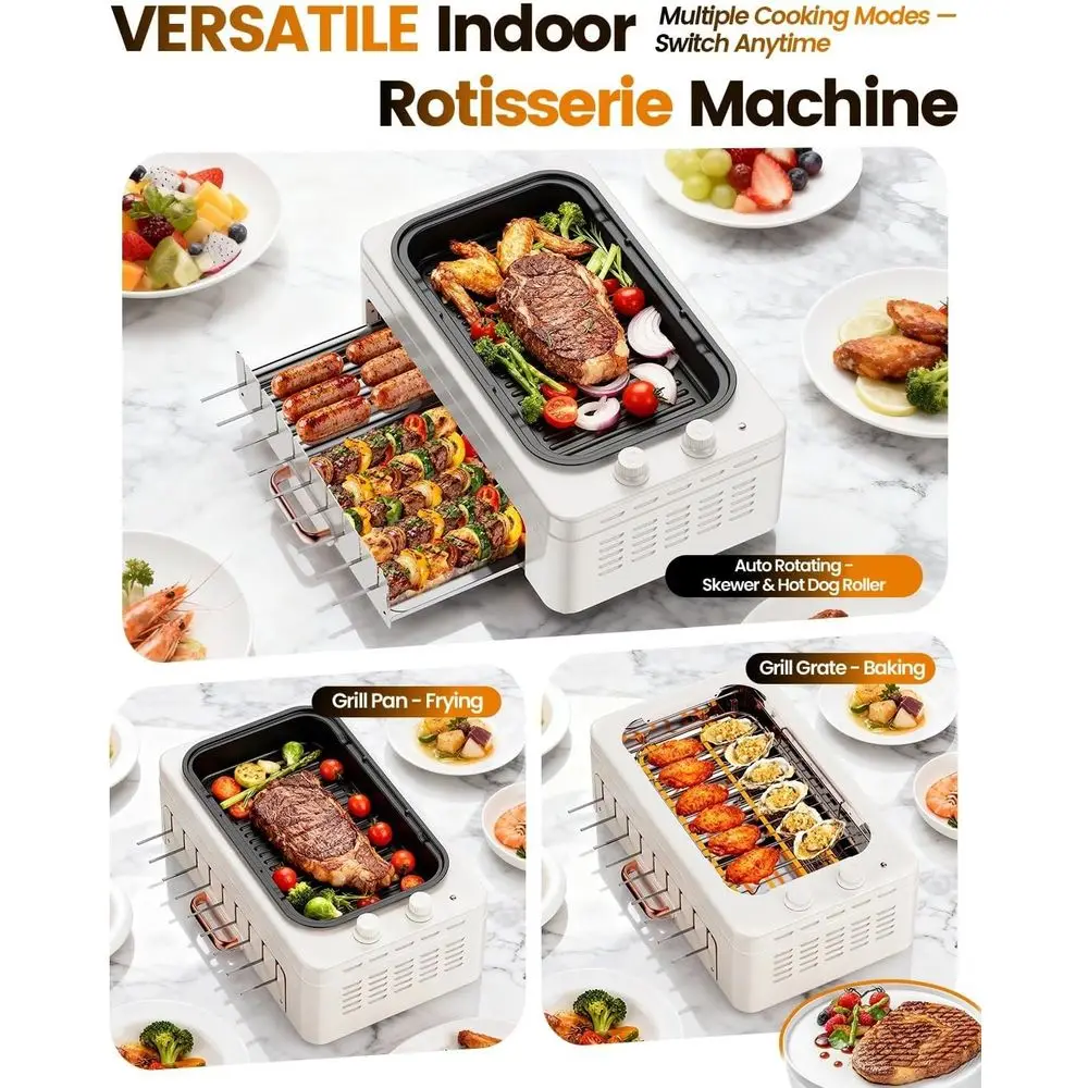 4-in-1 Indoor-Tischgrill: Abne – Hot Dog Roller Grill Bewertung und Preis