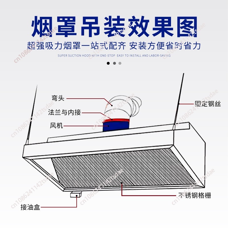 Gewerbliche Edelstahl-Dunstabz – Commercial Kitchen Range Hood Bewertung und Preis
