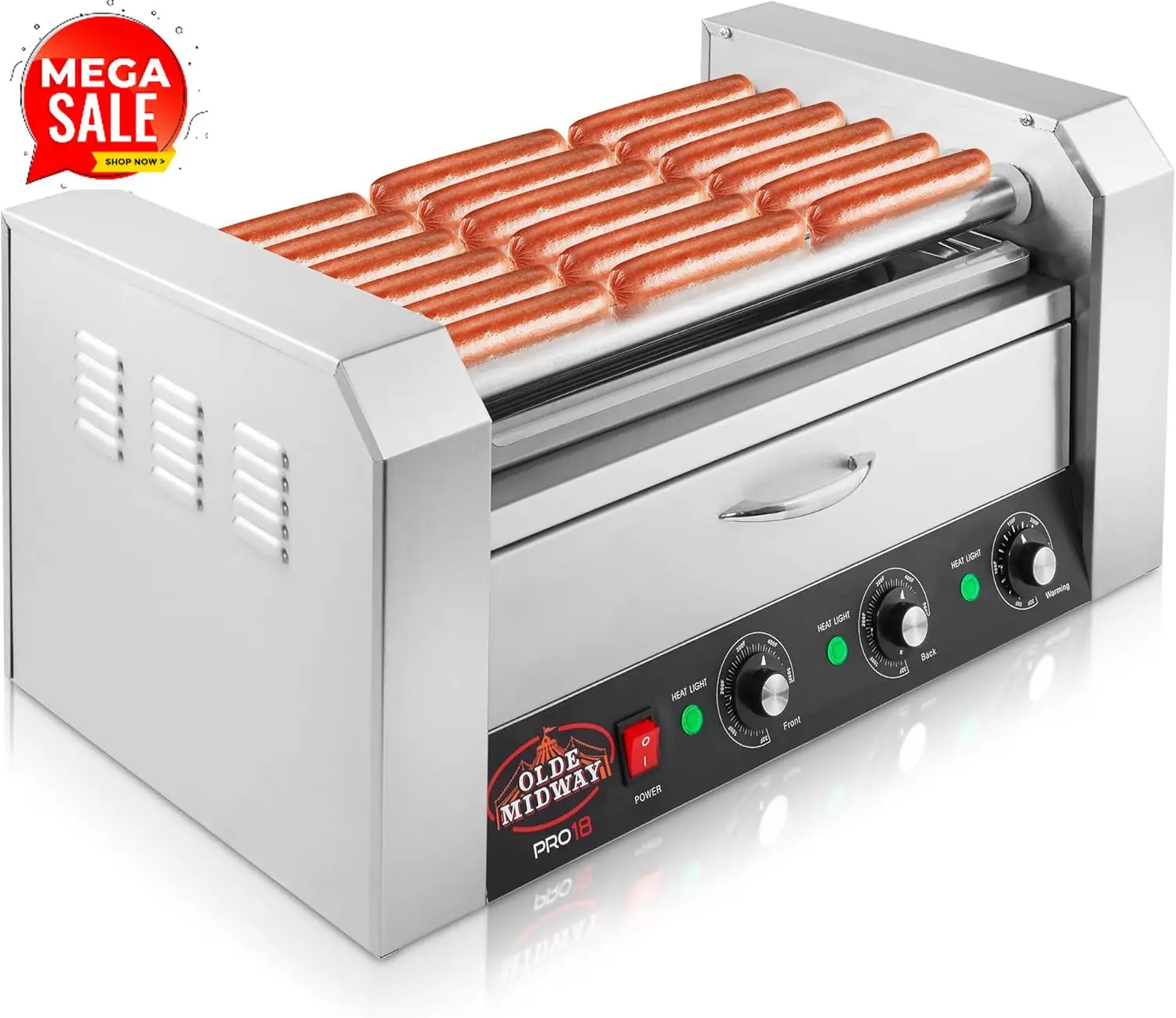 BestsellerElectric 18 Hot Dog  – Hot Dog Roller Grill Bewertung und Preis