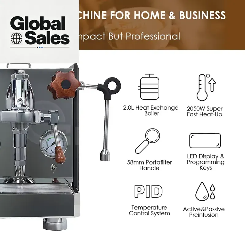 1-Gruppen-Vibrationspumpe Hote – Commercial Espresso Machine Bewertung und Preis