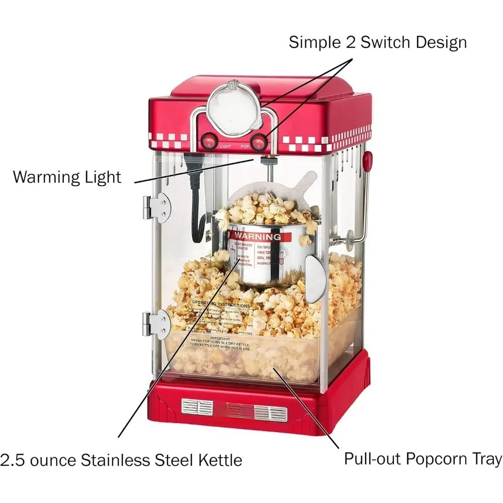 Neue automatische Popcornmasch – Commercial Popcorn Machine Bewertung und Preis