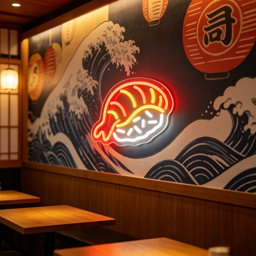 Kreatives Sushi LED-Neonlicht  – Commercial Kitchen Japanese Bewertung und Preis