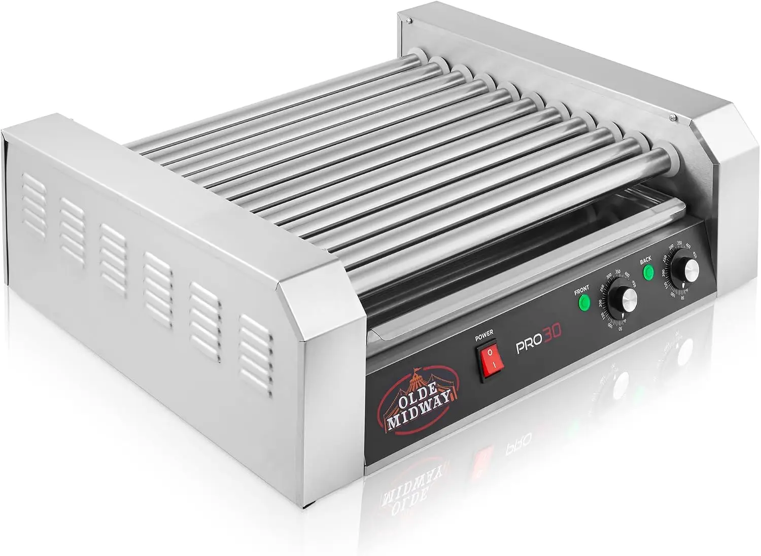 Elektrischer 30-Hot-Dog-Grill  – Hot Dog Roller Grill Bewertung und Preis