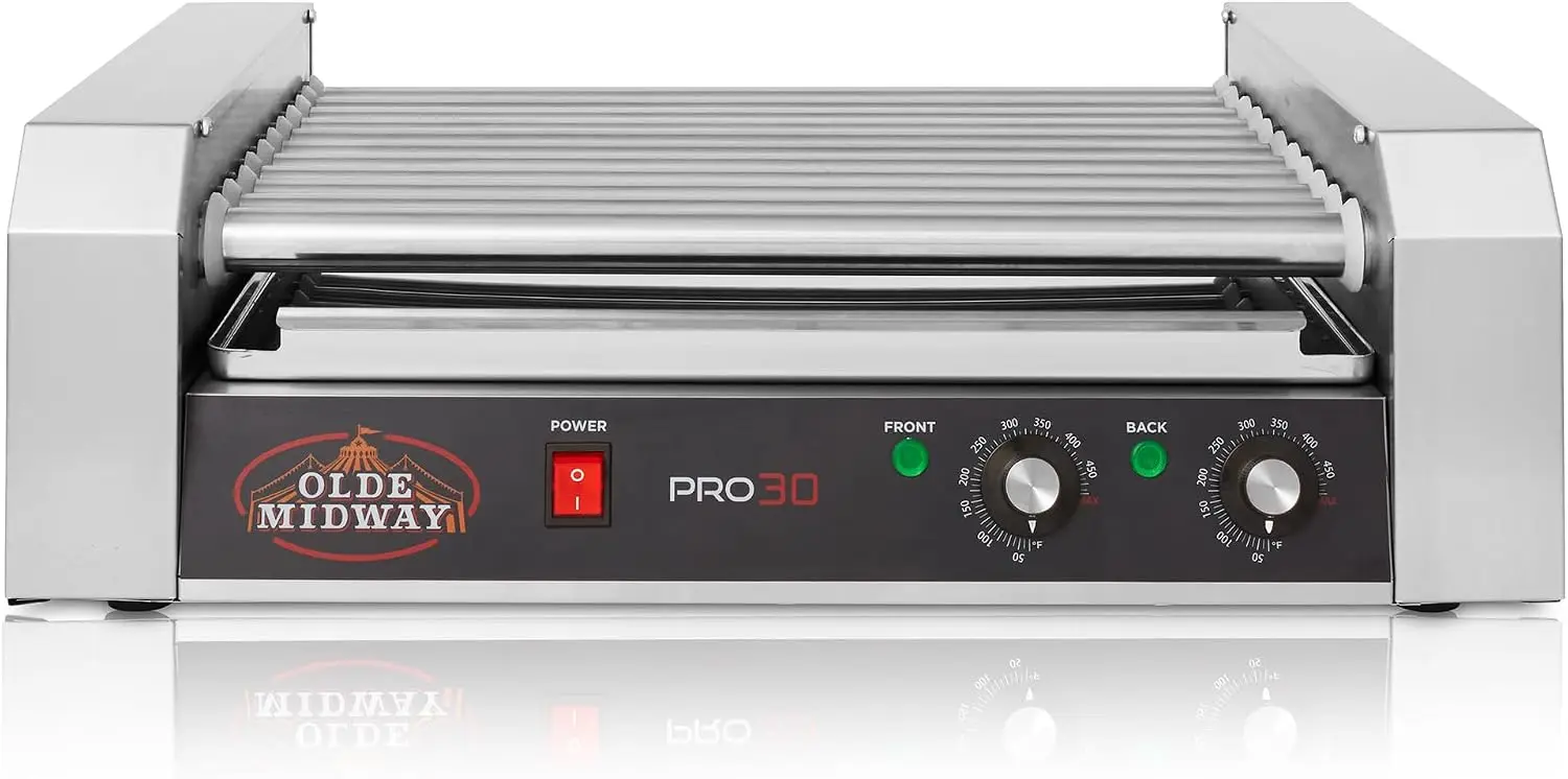 Elektrischer 30-Hot-Dog-Grill  – Hot Dog Roller Grill Bewertung und Preis